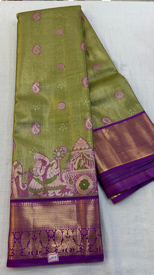 Semi Kanchi Tissue Pattu Sarees