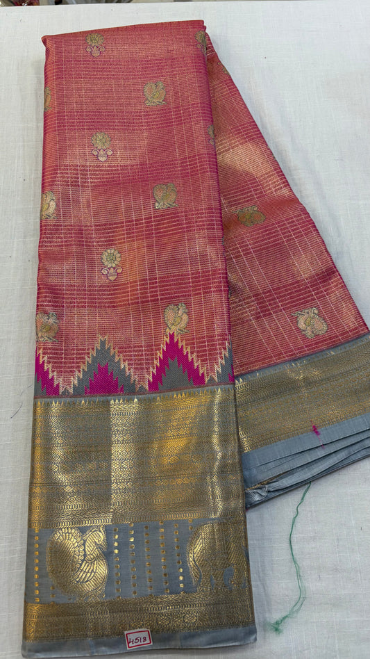 Semi Kanchi Tissue Pattu Sarees