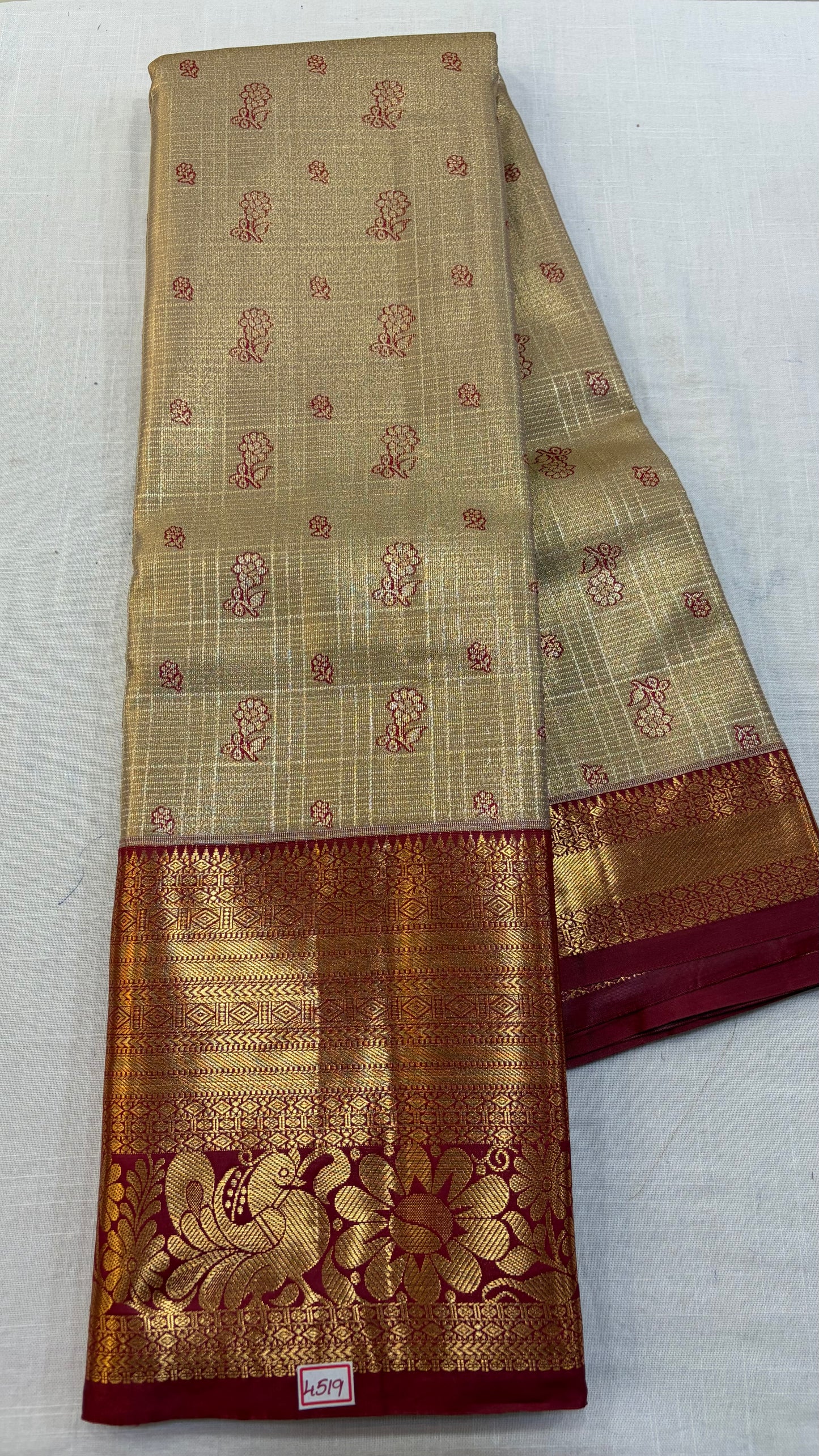 Semi Kanchi Tissue Pattu Sarees