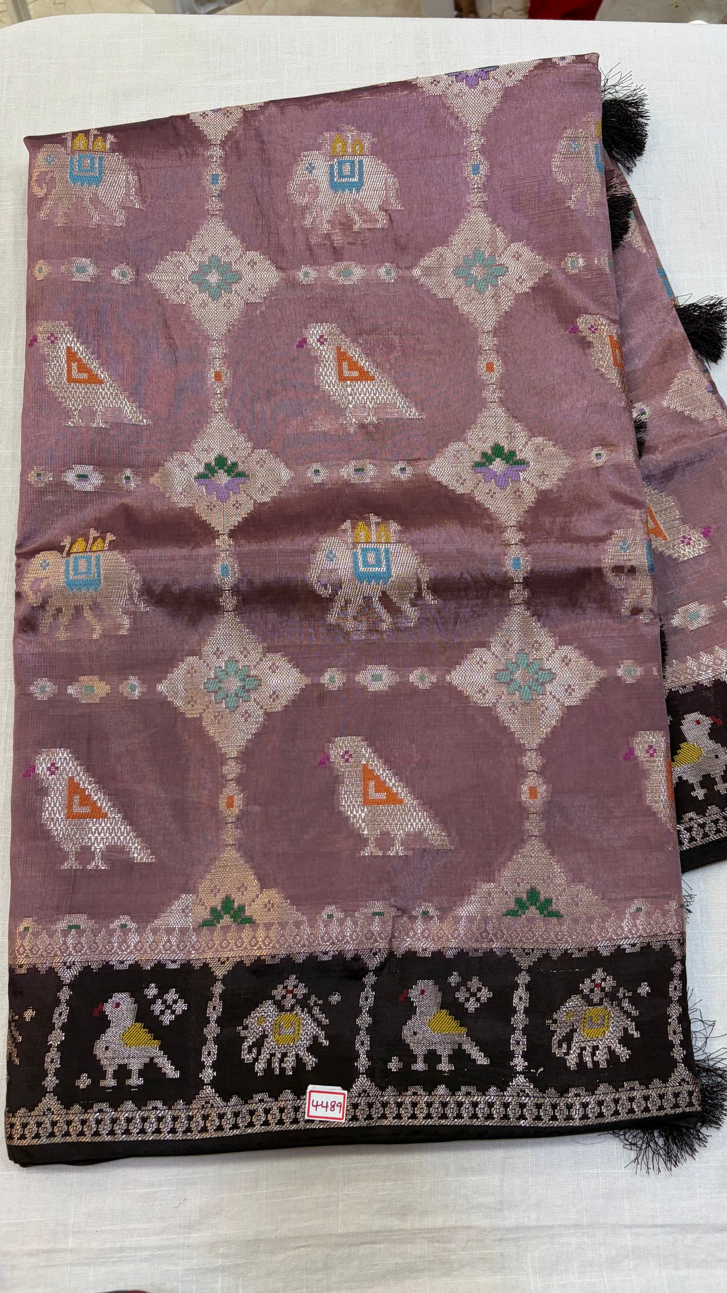 HO Ikkat Weaving Saree