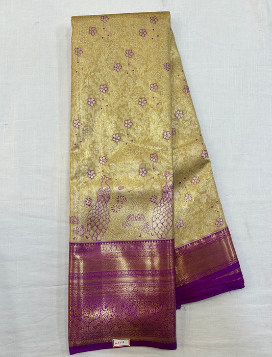 Semi Kanchi Tissue Pattu Sarees