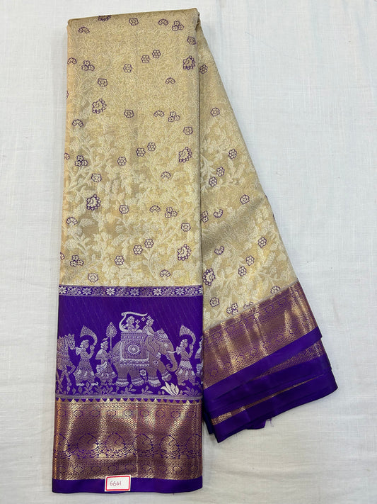 Semi Kanchi Tissue Pattu Sarees