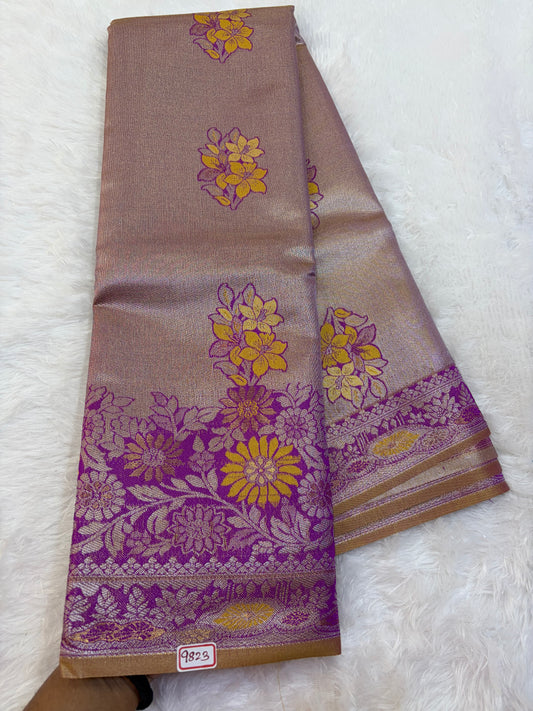 Semi Kanchi Tissue weaving Saree