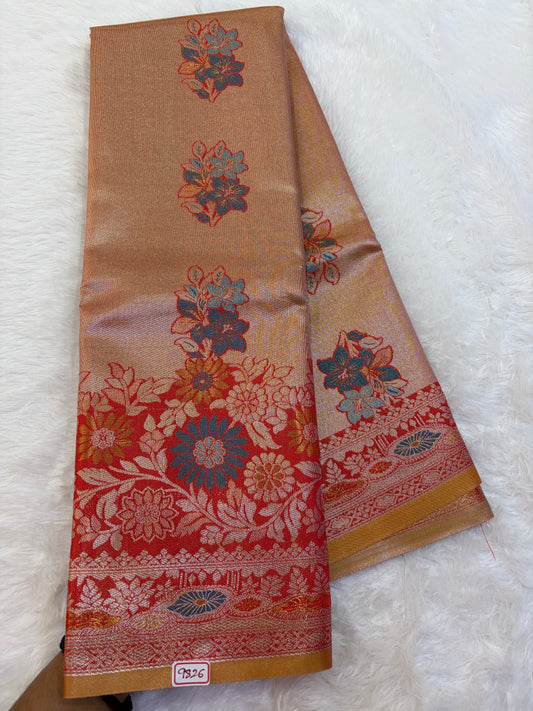 Semi Kanchi Tissue weaving Saree