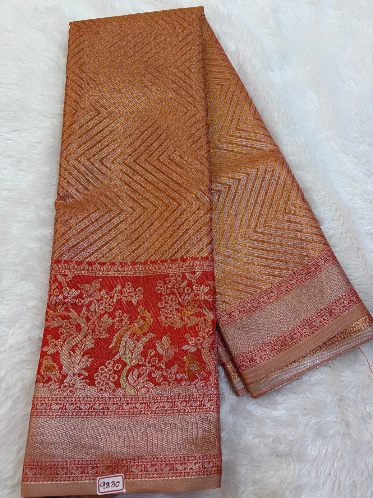 Semi Kanchi Tissue weaving Saree