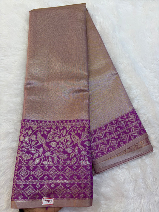 Semi Kanchi Tissue weaving Saree