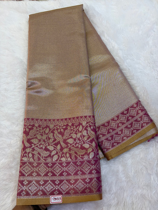 Semi Kanchi Tissue weaving Saree