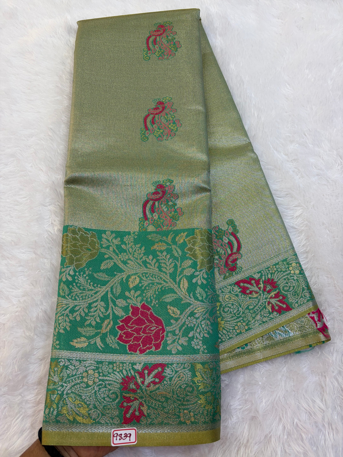 Semi Kanchi Tissue weaving Saree