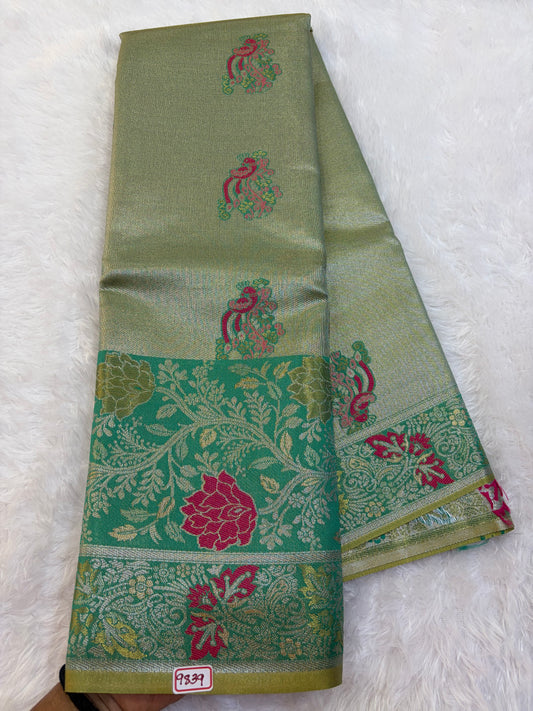 Semi Kanchi Tissue weaving Saree
