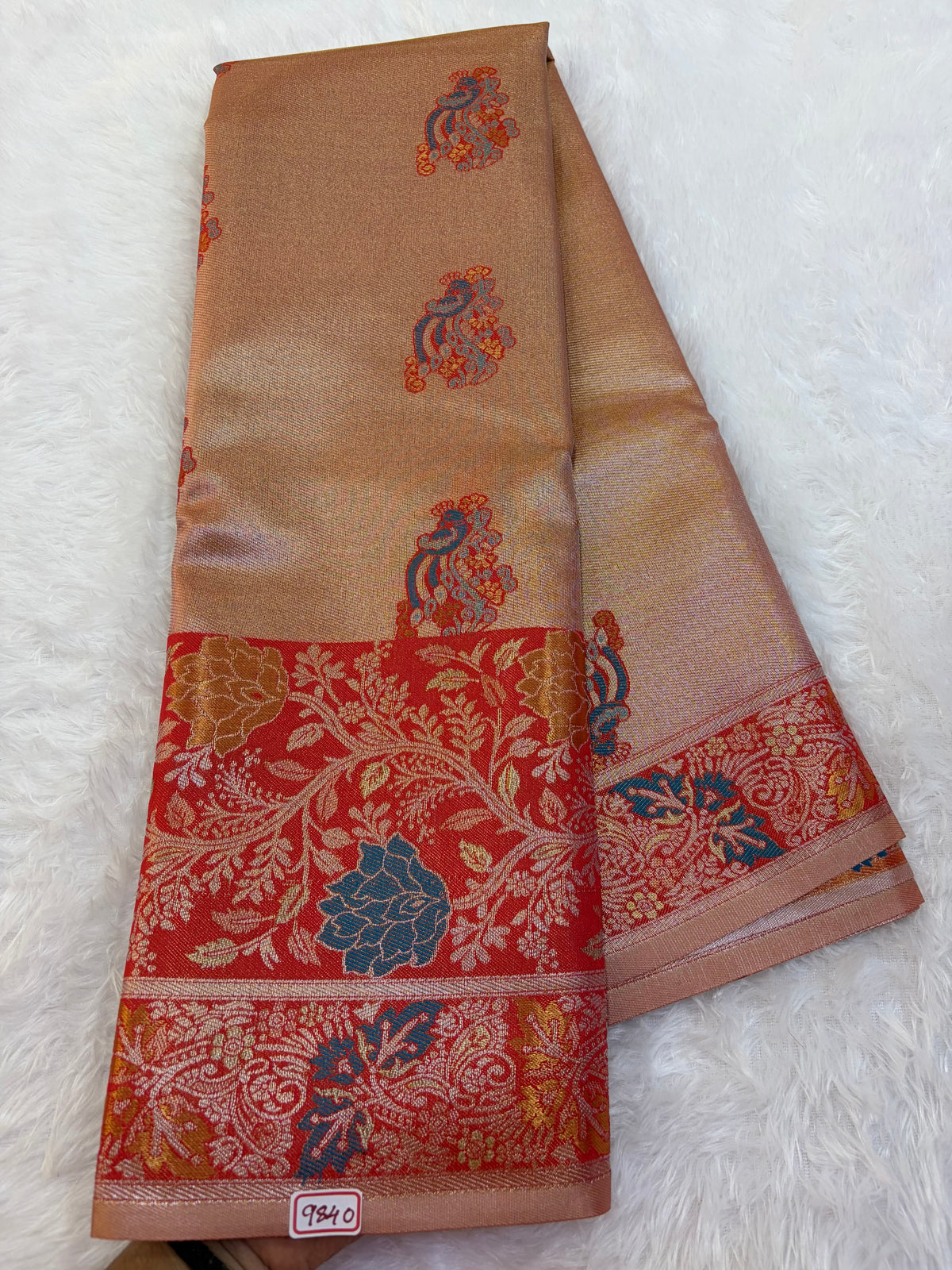 Semi Kanchi Tissue weaving Saree