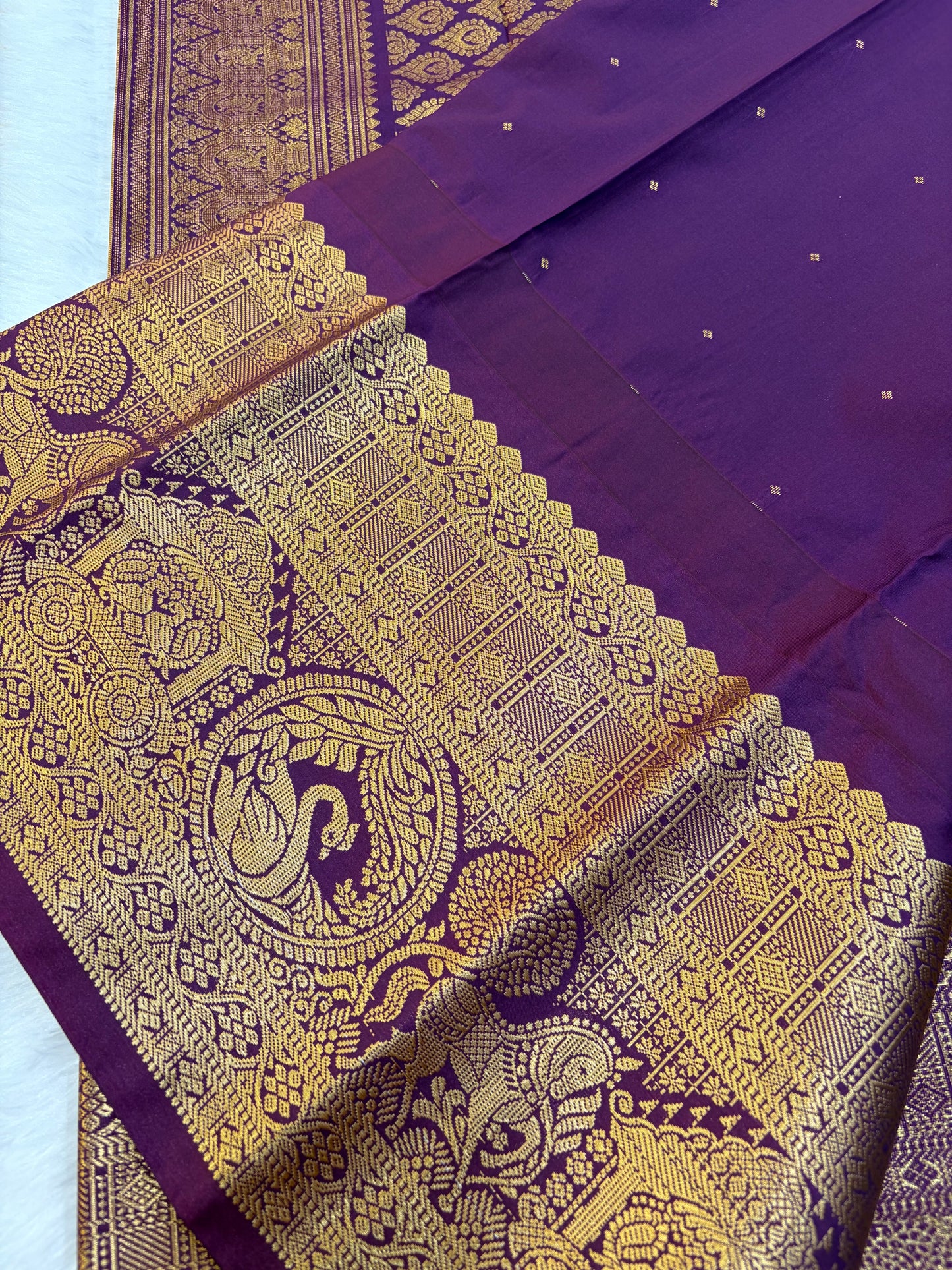 Semi Gadwal silk Vintage Checks Saree