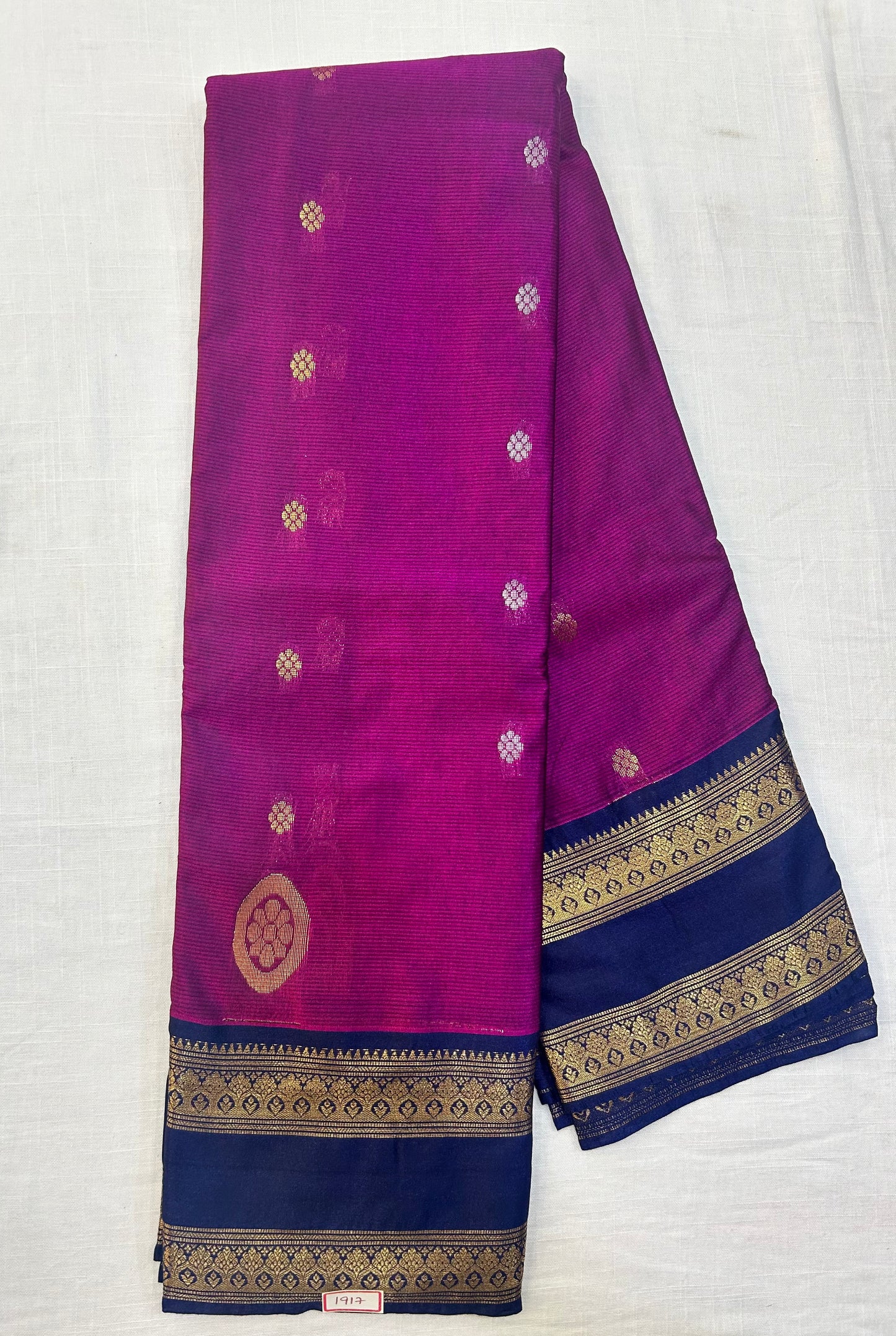 Semi Gadwal Vintage style Gap border sarees
