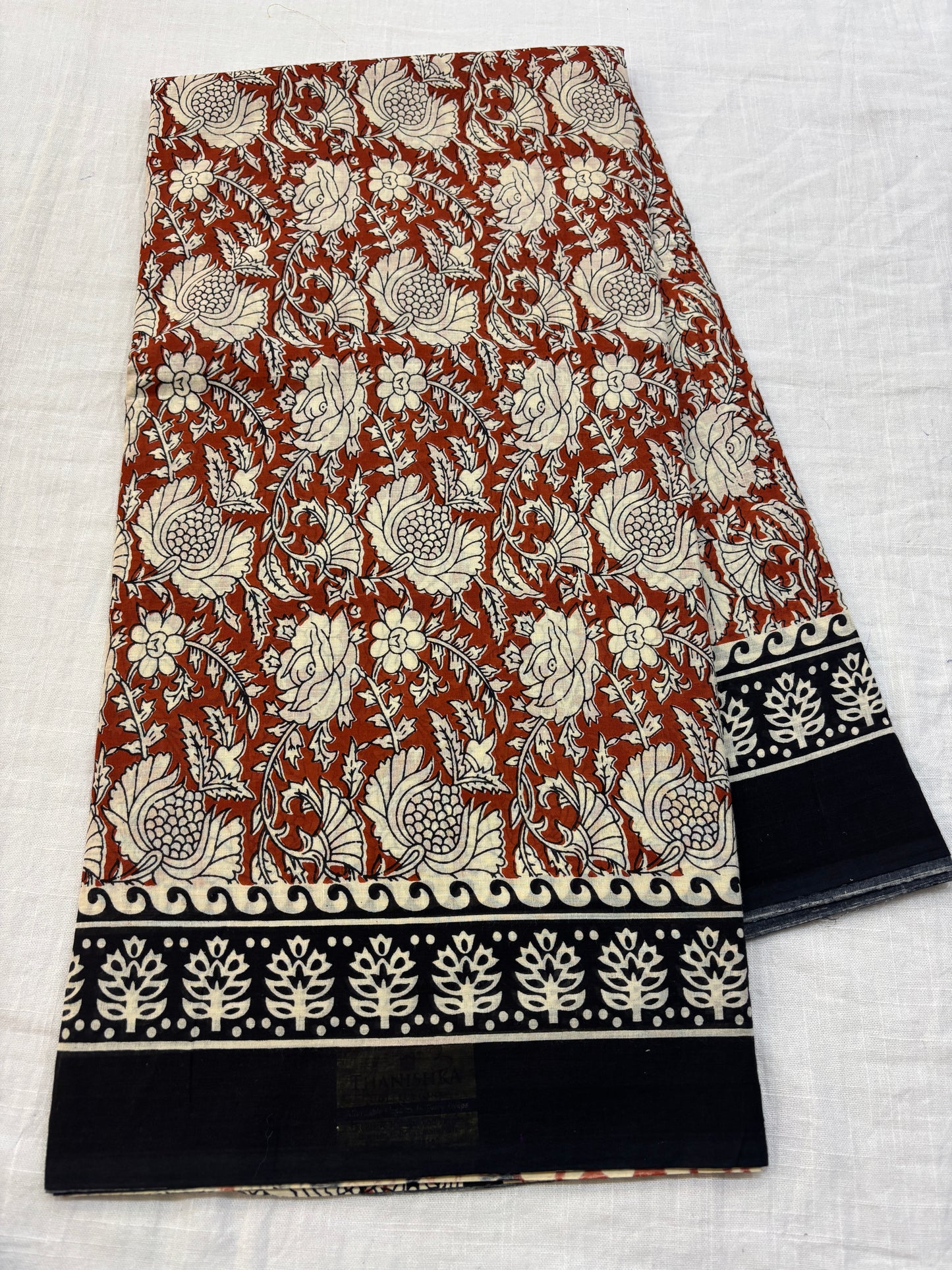 Mul cotton Bagru printed Saree
