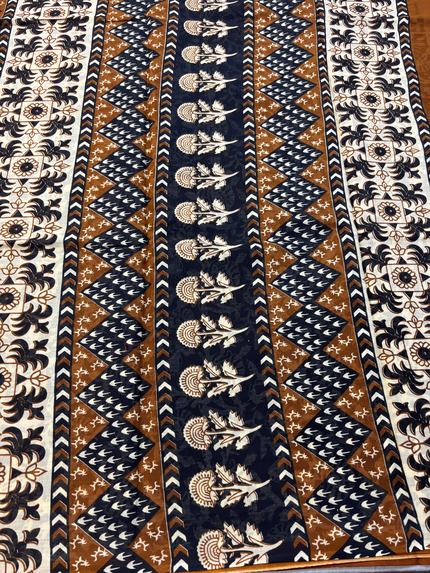 Mul cotton Bagru printed Saree