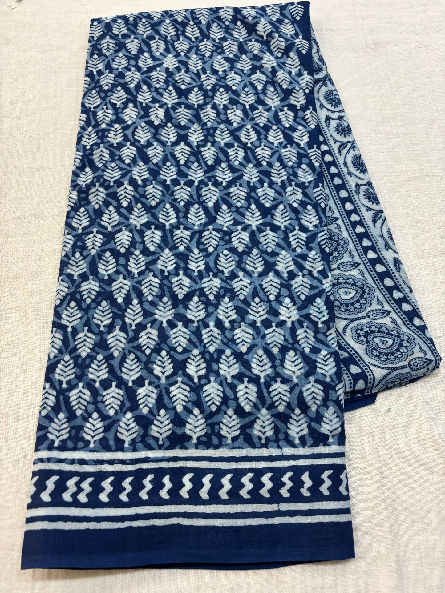 Mul cotton Bagru printed Saree