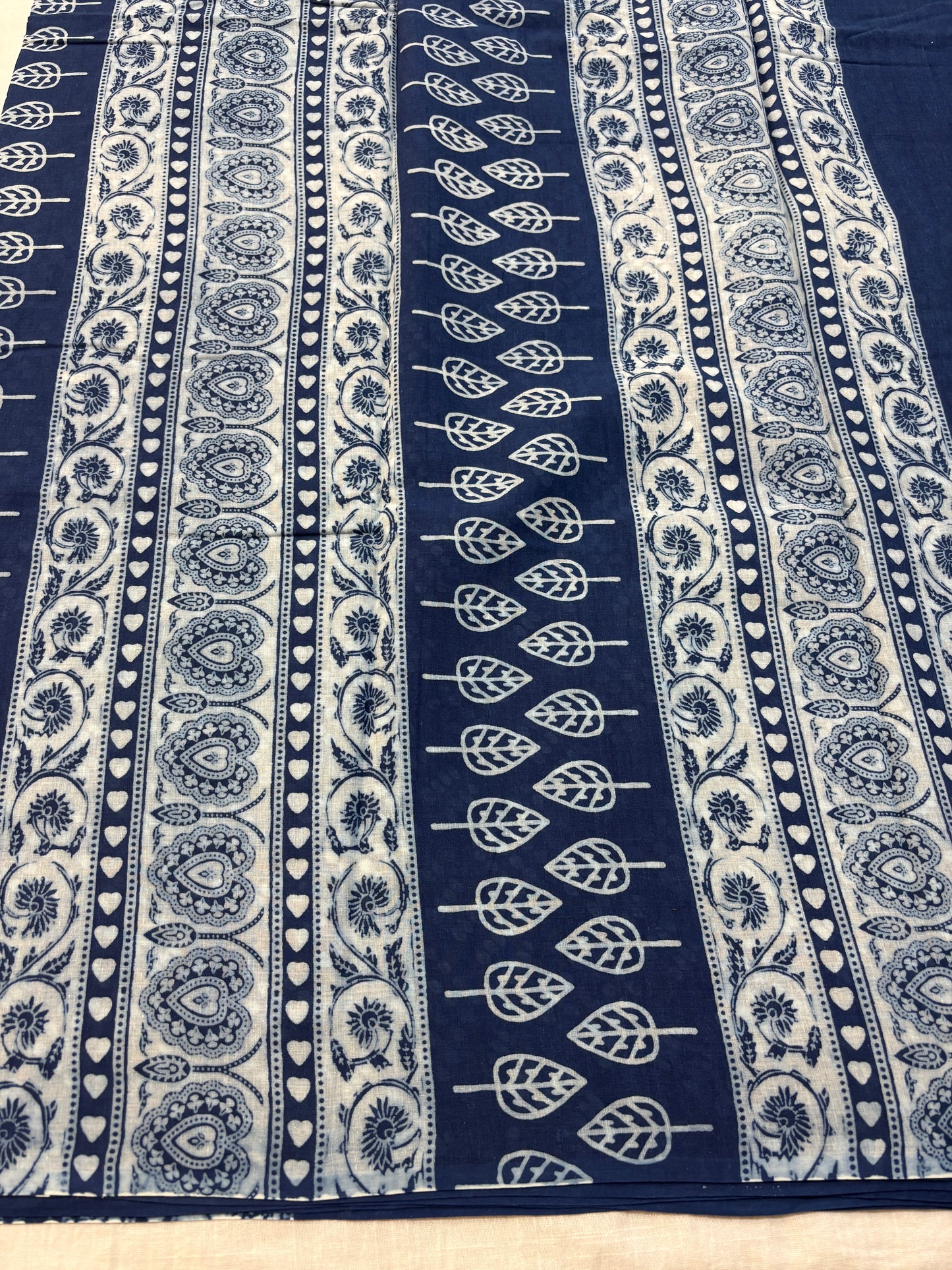 Mul cotton Bagru printed Saree