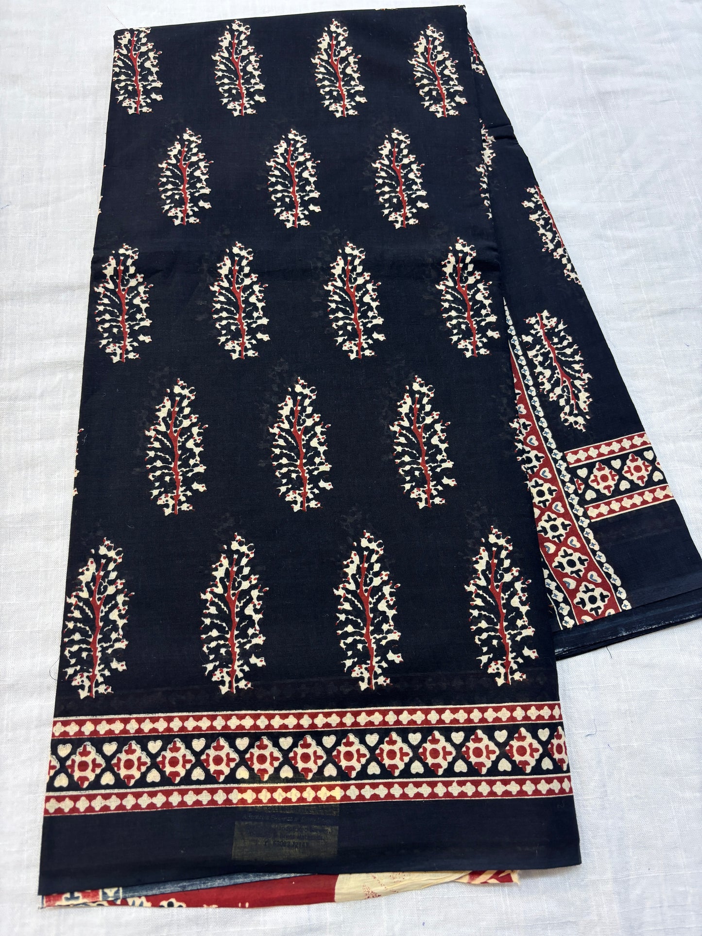 Mul cotton Block printed Saree