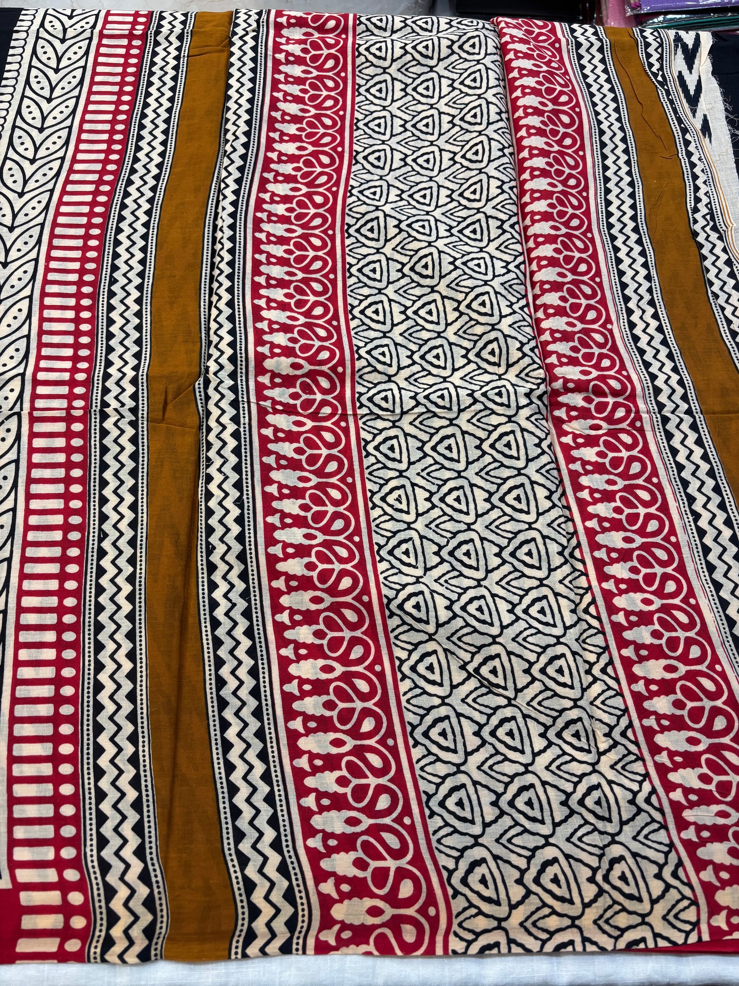 Mul cotton Block printed Saree