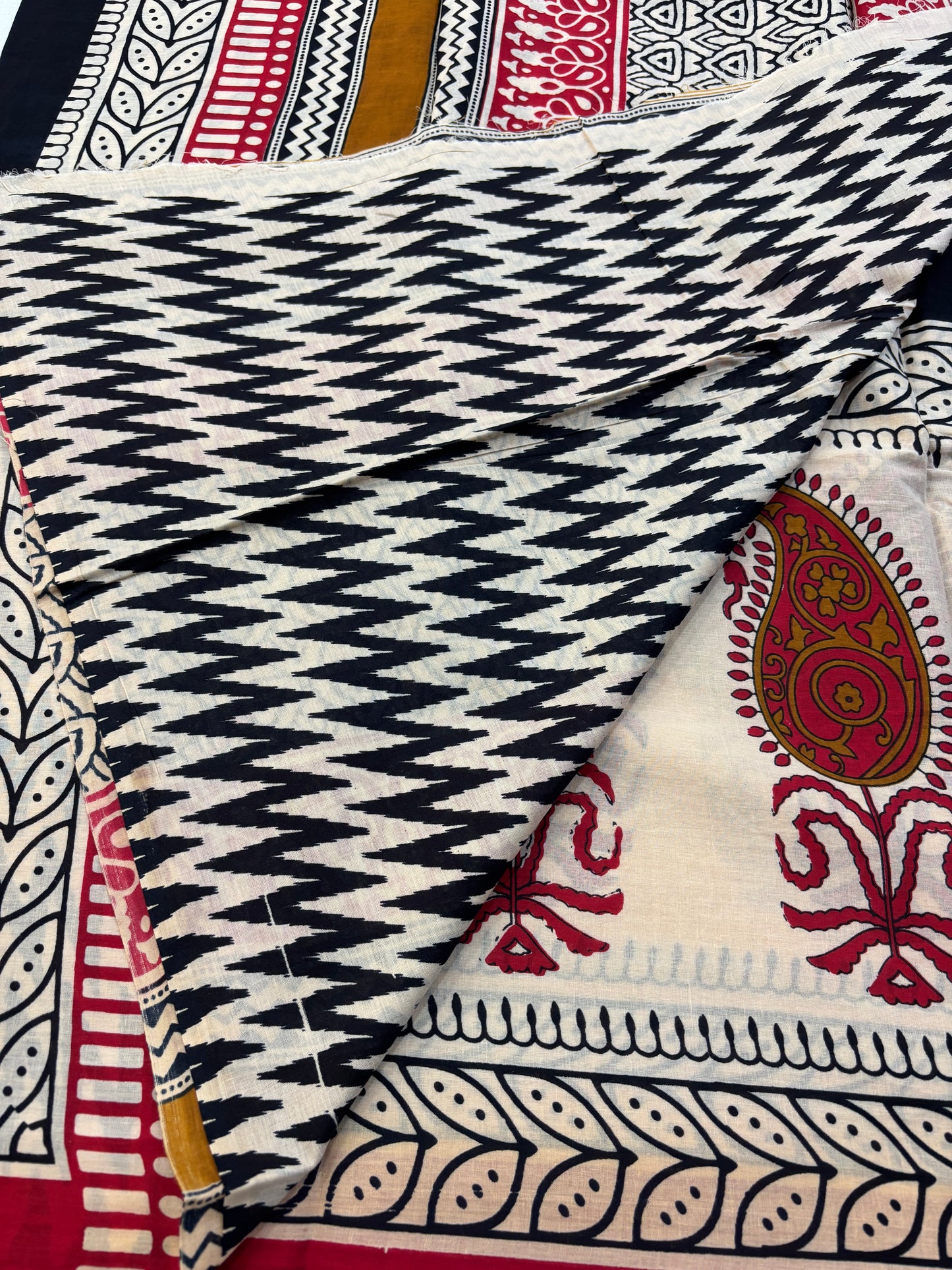 Mul cotton Block printed Saree