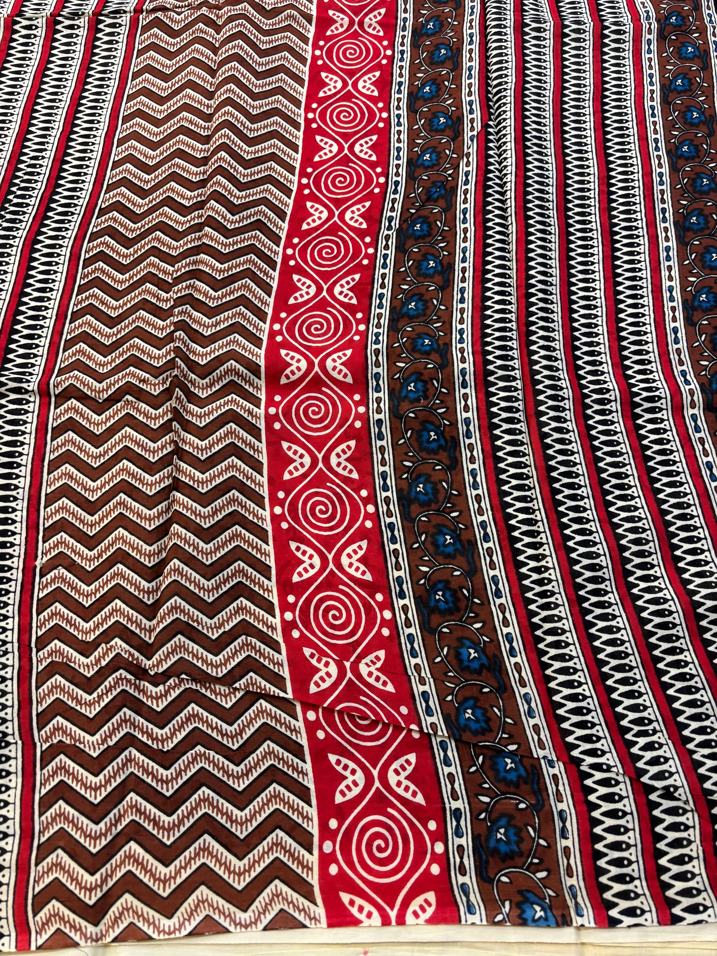 Mul cotton Block printed Saree