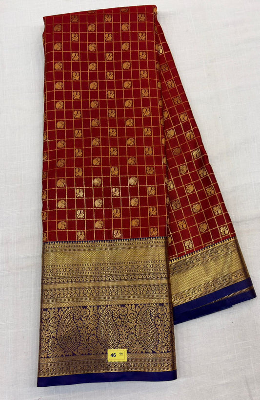 Semi Kanchi pattu Saree A46