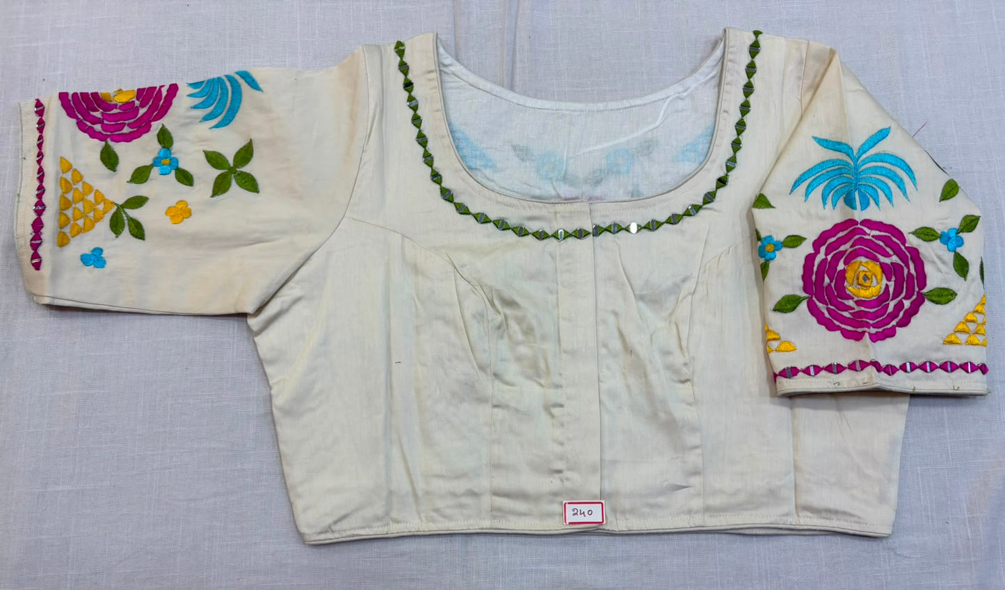 High Neck ReadyMade Blouse