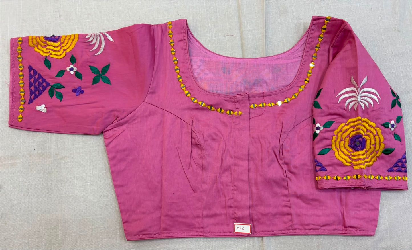 High Neck ReadyMade Blouse