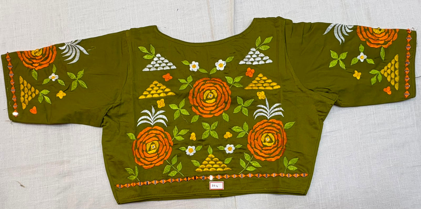 High Neck ReadyMade Blouse