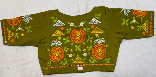 High Neck ReadyMade Blouse