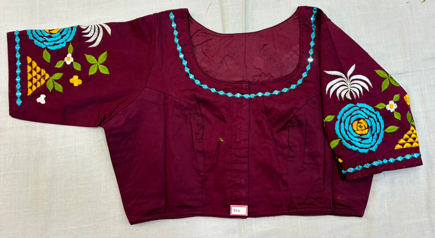 High Neck ReadyMade Blouse