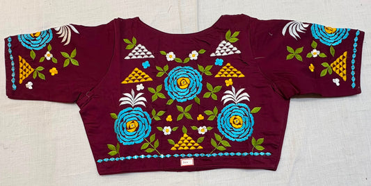 High Neck ReadyMade Blouse