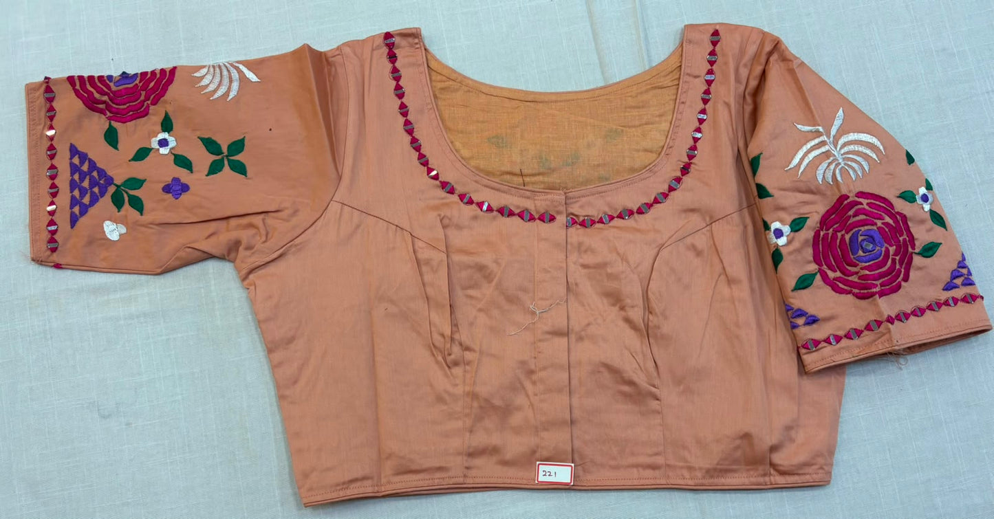 High Neck ReadyMade Blouse