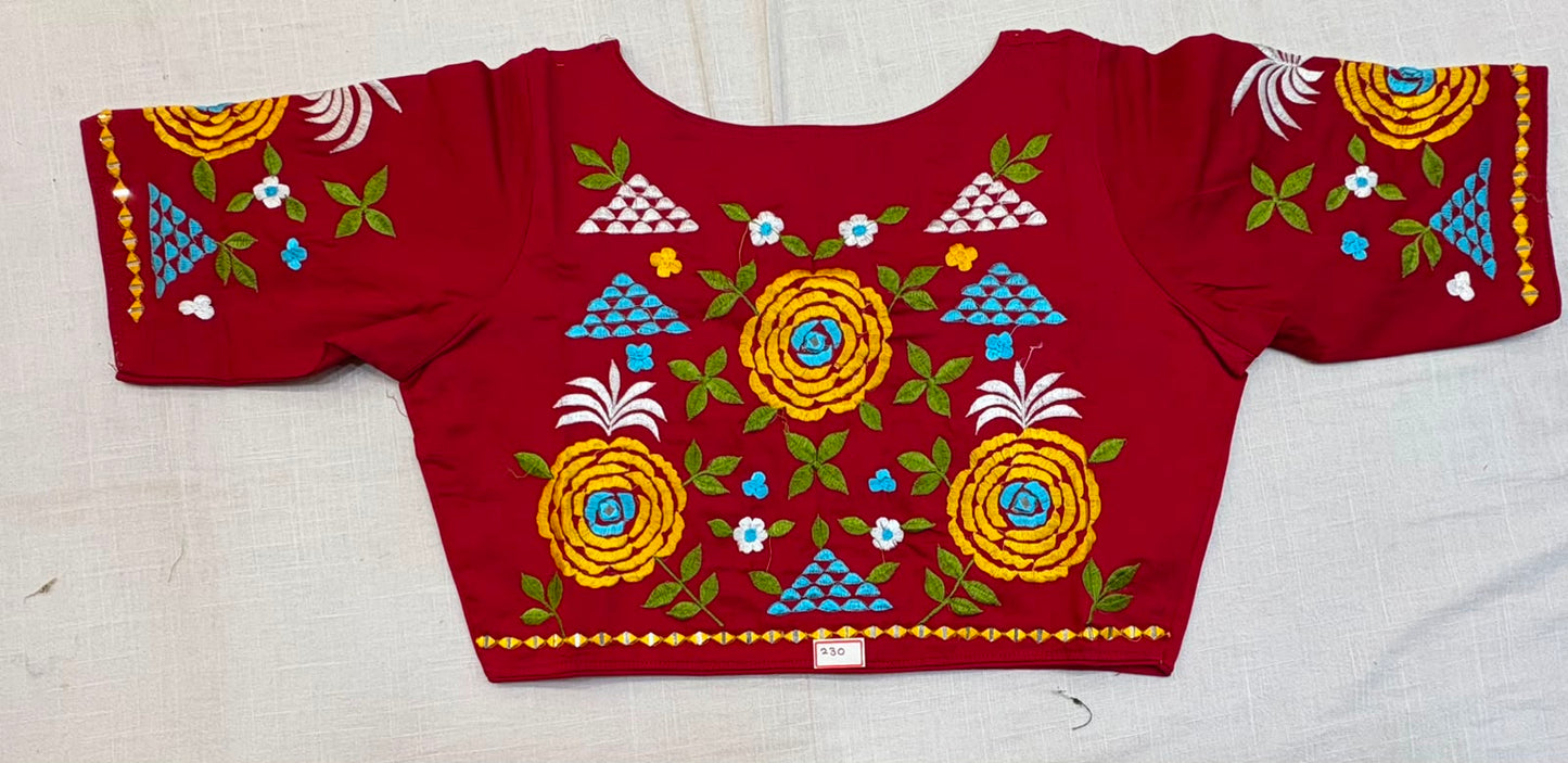 High Neck ReadyMade Blouse