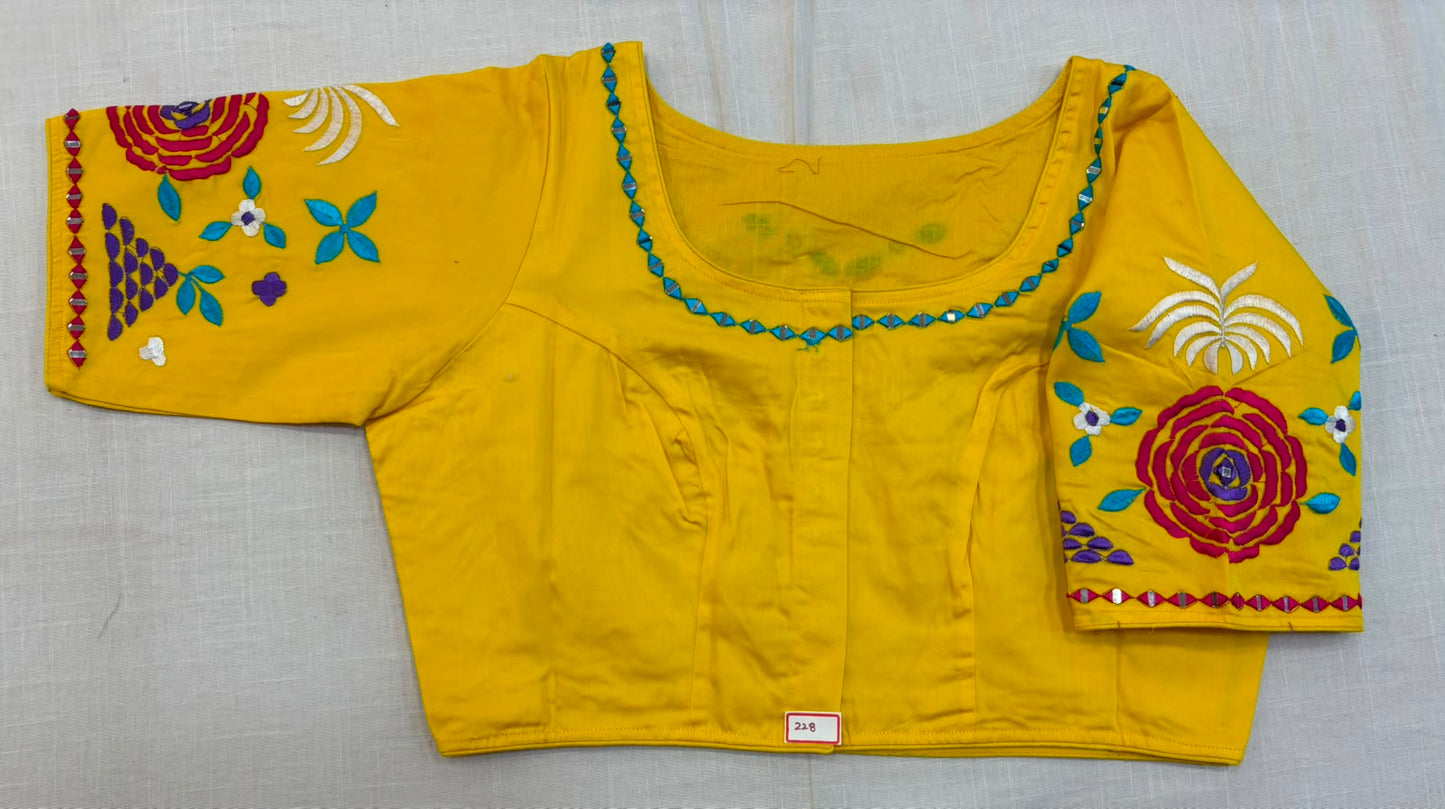 High Neck ReadyMade Blouse