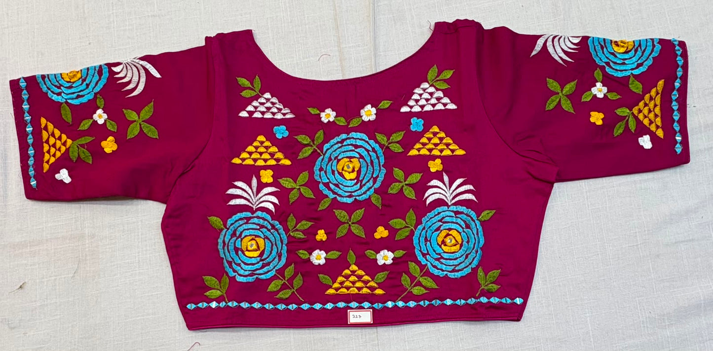 High Neck ReadyMade Blouse