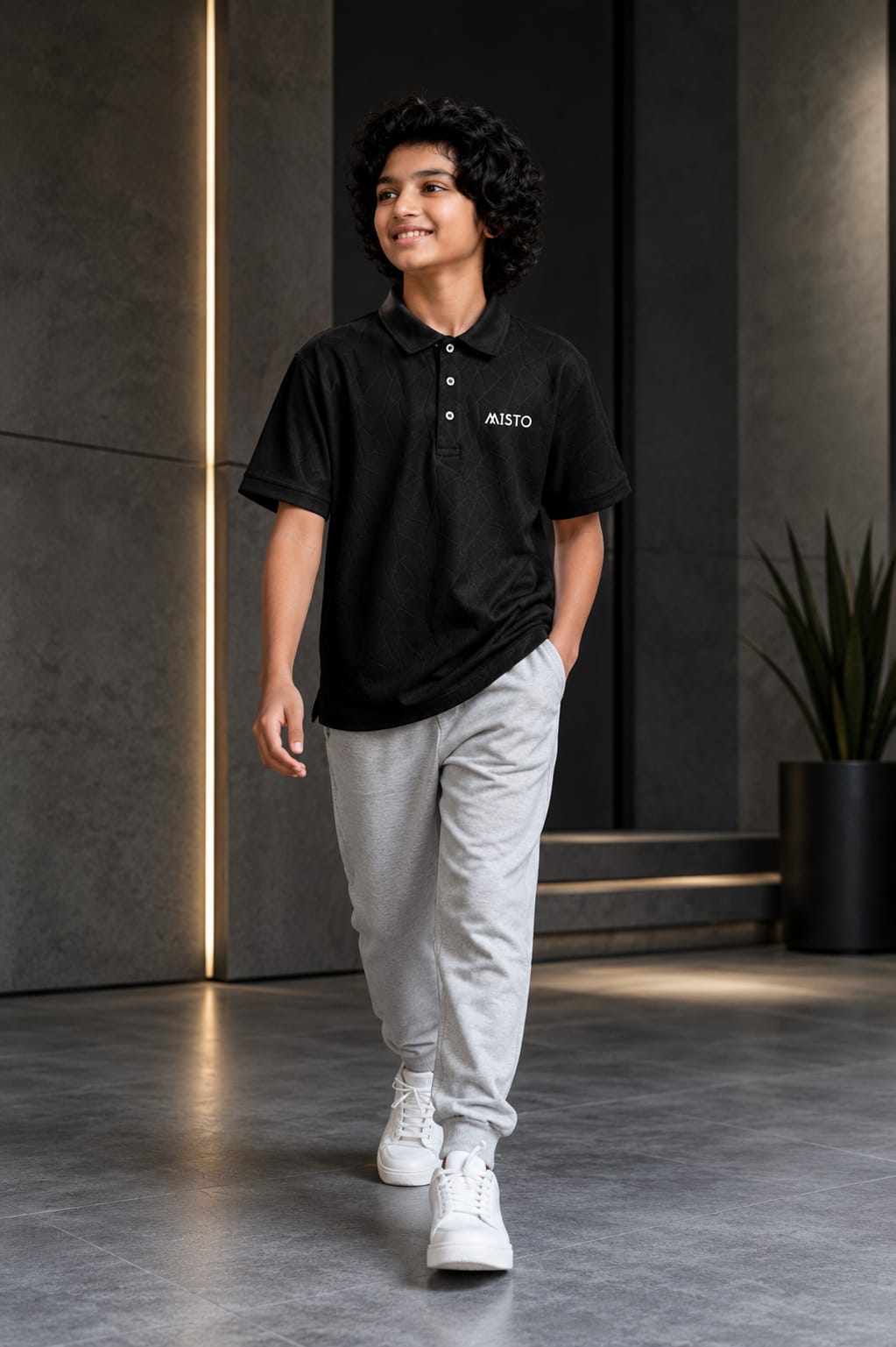 BOYS Collar  T-SHIRT