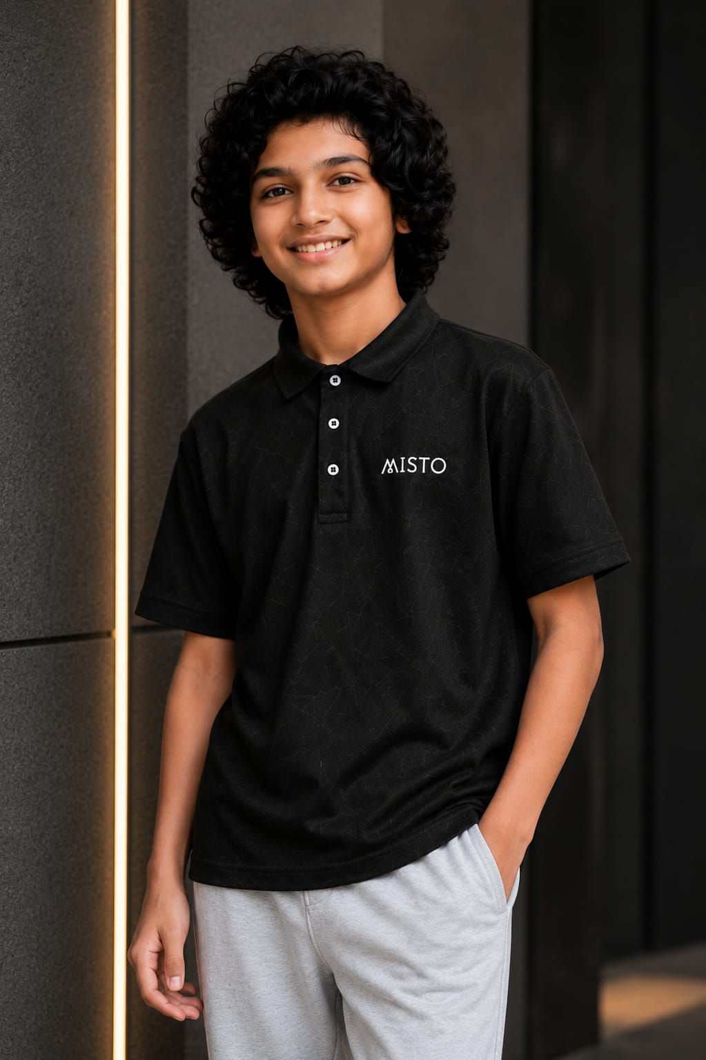 BOYS Collar  T-SHIRT