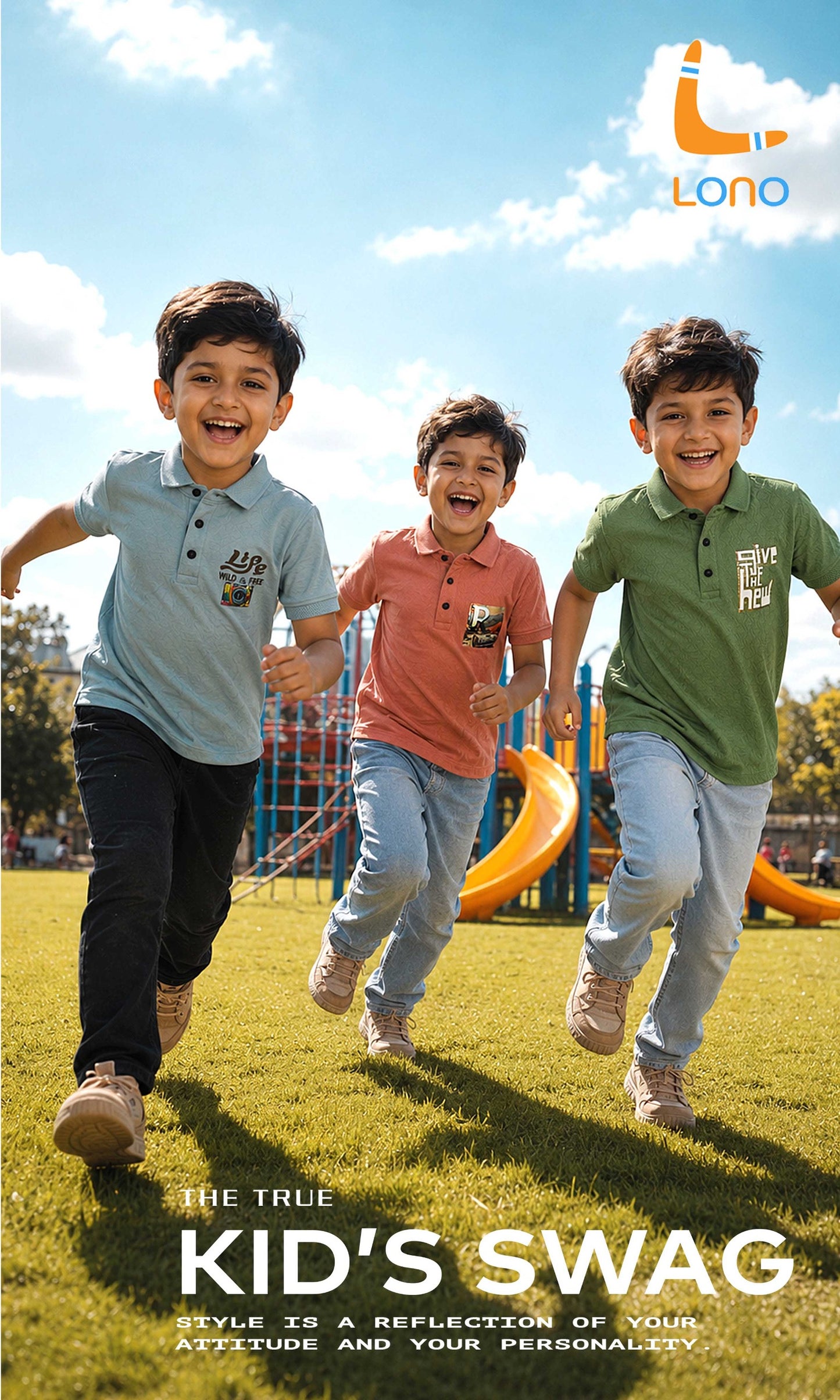 BOYS T-COLLAR T-SHIRT