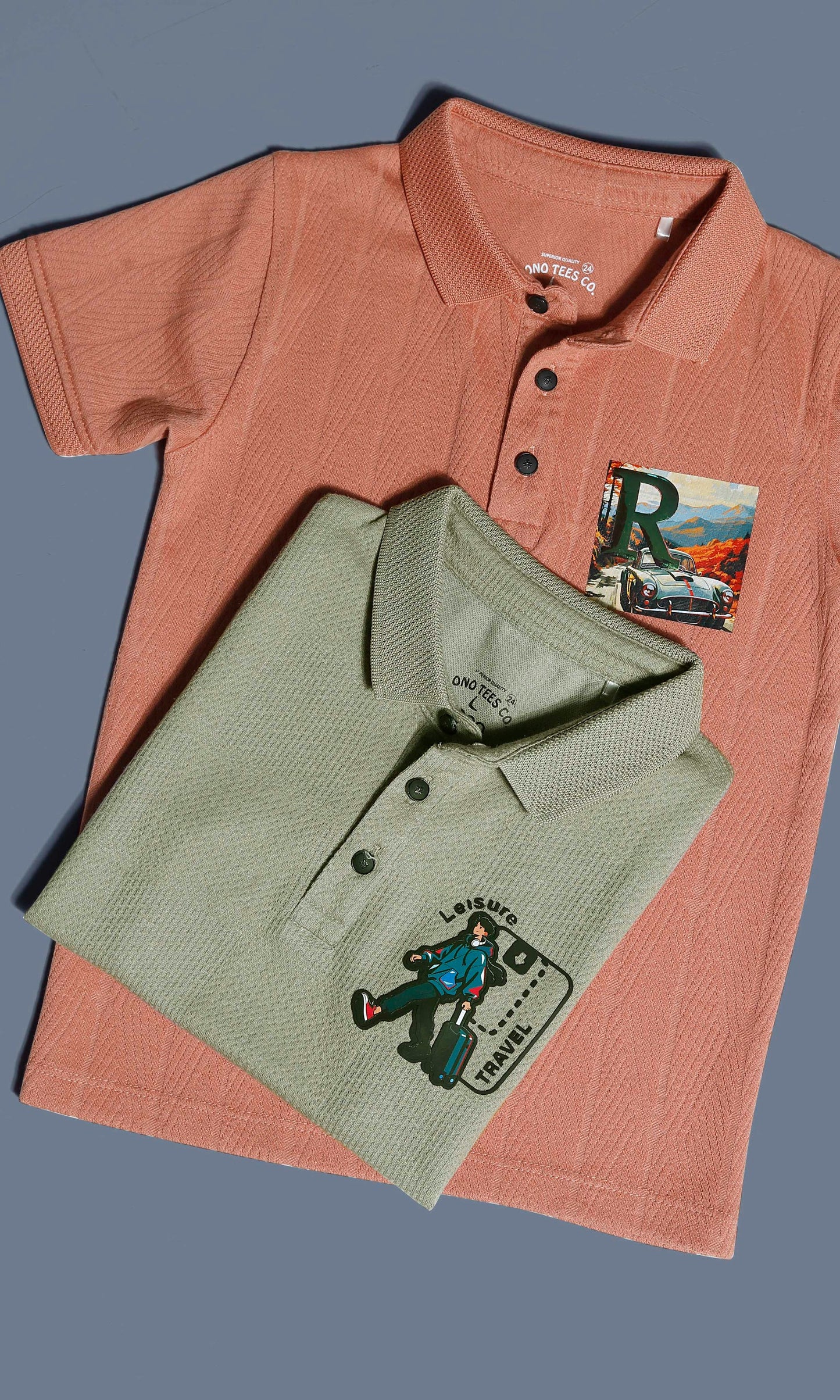 BOYS T-COLLAR T-SHIRT